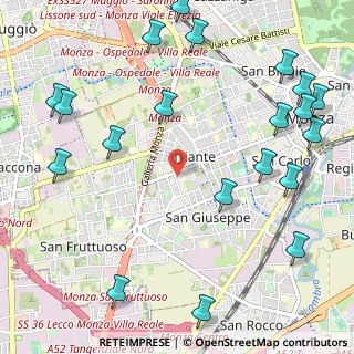 Mappa Via Eva Segrè, 20052 Monza MB, Italia (1.457)