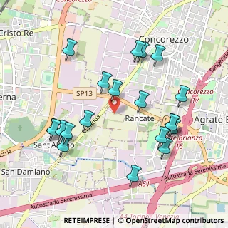 Mappa Via Rancate, 20863 Concorezzo MB, Italia (1.0415)