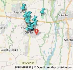 Mappa Via Monte Cervino, 24055 Cologno Al Serio BG, Italia (1.3815)