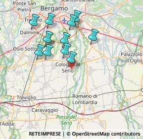 Mappa Via Monte Cervino, 24055 Cologno Al Serio BG, Italia (7.00833)