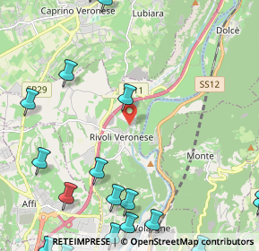 Mappa Via Traversa Castello, 37010 Rivoli Veronese VR, Italia (3.5105)