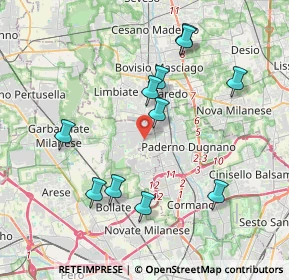 Mappa Via Pietro Gobetti, 20037 Paderno Dugnano MI, Italia (3.89)