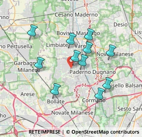 Mappa Via Pietro Gobetti, 20037 Paderno Dugnano MI, Italia (3.20636)