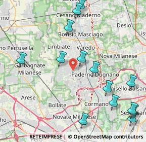 Mappa Via Pietro Gobetti, 20037 Paderno Dugnano MI, Italia (5.175)