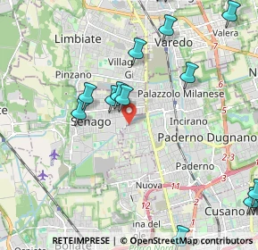 Mappa Via Giuseppe Massarenti, 20037 Paderno Dugnano MI, Italia (2.7625)