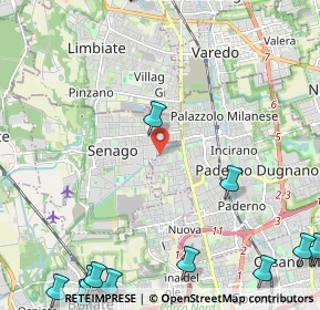 Mappa Via Pietro Gobetti, 20037 Paderno Dugnano MI, Italia (3.59714)