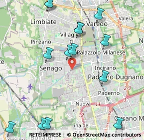 Mappa Via Giuseppe Massarenti, 20037 Paderno Dugnano MI, Italia (2.57286)