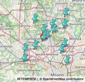 Mappa Via Divina Provvidenza, 20030 Senago MI, Italia (6.68286)