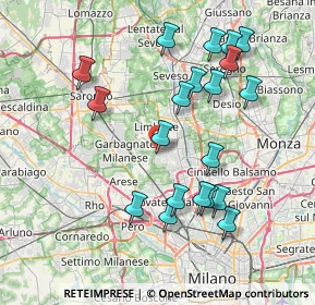 Mappa Via Don Silvio Marzorati, 20030 Senago MI, Italia (7.8825)