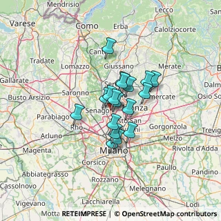Mappa SP Milano Meda, 20037 Paderno Dugnano MI, Italia (8.16722)