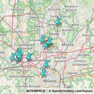 Mappa SP Milano Meda, 20037 Paderno Dugnano MI, Italia (8.555)