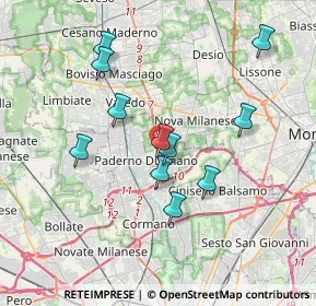 Mappa SP Milano Meda, 20037 Paderno Dugnano MI, Italia (3.33273)