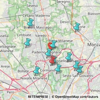 Mappa SP Milano Meda, 20037 Paderno Dugnano MI, Italia (3.90667)
