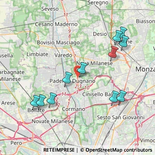 Mappa SP Milano Meda, 20037 Paderno Dugnano MI, Italia (4.54364)