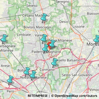 Mappa SP Milano Meda, 20037 Paderno Dugnano MI, Italia (5.35545)
