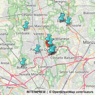 Mappa SP Milano Meda, 20037 Paderno Dugnano MI, Italia (3.09909)