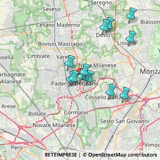 Mappa SP Milano Meda, 20037 Paderno Dugnano MI, Italia (3.34333)