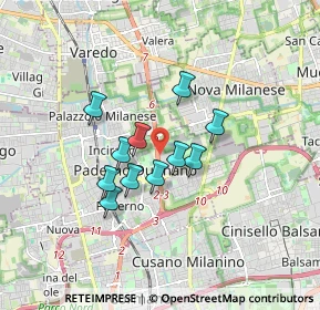 Mappa SP Milano Meda, 20037 Paderno Dugnano MI, Italia (1.25455)