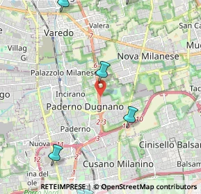 Mappa SP Milano Meda, 20037 Paderno Dugnano MI, Italia (3.56833)