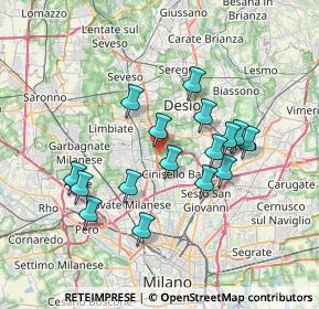 Mappa Centro Commerciale Brianza, 20037 Paderno Dugnano MI, Italia (6.36563)