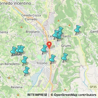Mappa Via Pecori Giraldi, 36070 Castelgomberto VI, Italia (2.03333)