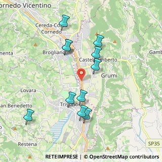 Mappa Via Pecori Giraldi, 36070 Castelgomberto VI, Italia (1.88364)