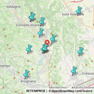 Mappa Via Pecori Giraldi, 36070 Castelgomberto VI, Italia (4.15769)
