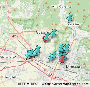 Mappa Via Donatori di Sangue, 25064 Gussago BS, Italia (3.40118)