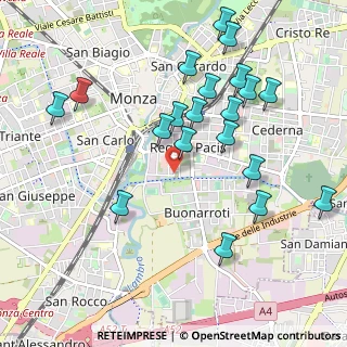 Mappa Via Cesare Beccaria, 20052 Monza MB, Italia (1.0655)