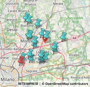 Mappa 20864 Agrate Brianza MB, Italia (6.4385)