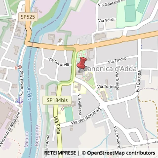 Mappa Piazza del Comune, 3, 24040 Canonica d'Adda, Bergamo (Lombardia)
