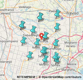 Mappa Via Milano, 30037 Scorzé VE, Italia (6.625)