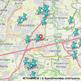 Mappa Via Giuseppe Verdi, 20864 Caponago MB, Italia (3.005)