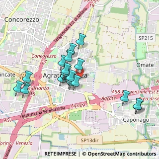 Mappa Via Giuseppe Verdi, 20864 Caponago MB, Italia (0.8125)