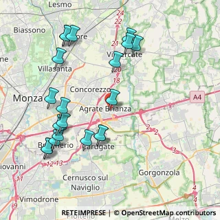 Mappa Via Giuseppe Verdi, 20864 Caponago MB, Italia (4.565)