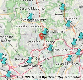 Mappa Via S. Michele del Carso, 20037 Paderno Dugnano MI, Italia (6.39)