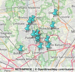 Mappa Via S. Michele del Carso, 20037 Paderno Dugnano MI, Italia (2.70923)