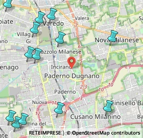 Mappa Via S. Michele del Carso, 20037 Paderno Dugnano MI, Italia (3.13923)