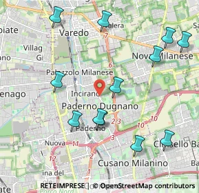 Mappa Via S. Michele del Carso, 20037 Paderno Dugnano MI, Italia (2.29167)