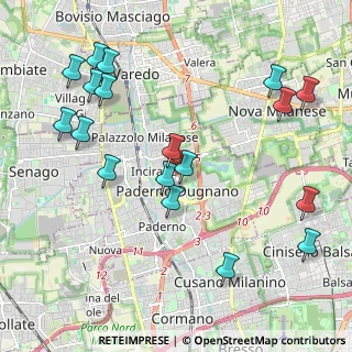 Mappa Via S. Michele del Carso, 20037 Paderno Dugnano MI, Italia (2.40111)