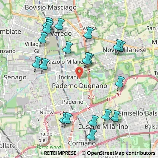 Mappa Via S. Michele del Carso, 20037 Paderno Dugnano MI, Italia (2.4325)