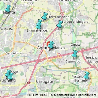 Mappa Via Foscolo Ugo, 20864 Agrate Brianza MB, Italia (2.78833)