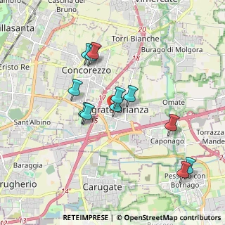 Mappa Via Foscolo Ugo, 20864 Agrate Brianza MB, Italia (1.73667)
