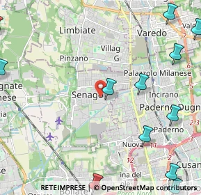 Mappa Via Piemonte, 20030 Senago MI, Italia (3.8175)
