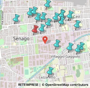 Mappa Via Piemonte, 20030 Senago MI, Italia (0.5585)