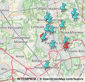 Mappa Via Piemonte, 20030 Senago MI, Italia (3.83231)