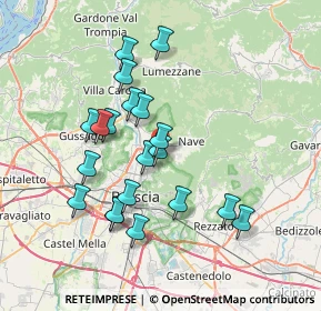 Mappa Via Colle S. Giuseppe, 25133 Brescia BS, Italia (6.8235)