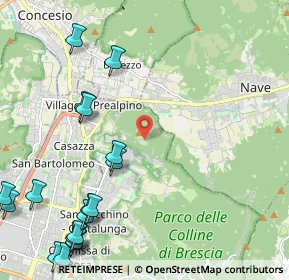 Mappa Via Colle S. Giuseppe, 25133 Brescia BS, Italia (3.05833)