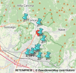 Mappa Via Luigi Gadola, 25136 Brescia BS, Italia (3.46364)