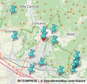 Mappa Via Luigi Gadola, 25136 Brescia BS, Italia (5.00133)